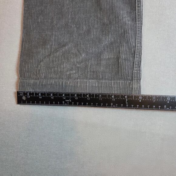 Vintage 1980s LL Bean Corduroy Pants Gray 38x30 Made in Hong Kong - Picture 13 of 13